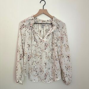 a new day Cream Patterned Blouse